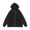 Sudadera de Color Sólido Transfronteriza Suministro Sudadera con Cremallera para Hombre y Mujer Cárdigan Liso Sudadera con Cremallera Stock Disponible