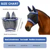 Nueva Máscara para Caballo, Capucha para Caballo Antimosquitos y a Prueba de Insectos, Máscara para Moscas para Caballo, Máscara de Malla Transpirable, Suministros Ecuestres