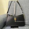 Gs nuevo comercio exterior Apto para todo de alta apariencia moda color liso estampado bolso de axila colgante g stitching adorno colgante bolso de hombro para mujer