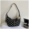 Bolso de Mujer de Lunares 2026 Nuevo de Moda Otoño Suede Maillard Bolso de Hombro Gran Capacidad Bolso Cruzado tipo Dumpling