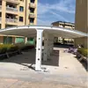 Cochera con Estructura de Membrana Toldo para Coche Tela de Membrana Tensada Cochera Comunitaria para Bicicletas Eléctricas Toldo para Poste de Carga