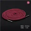 Fio de cor corda de cintura de poliéster corta-vento suéter calças corda de cintura corda de cintura cabeça de metal corda de chapéu 1,3 metros
