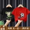 Atuendo de Verano Elegante para Niños Camiseta a la Moda de Calle de Algodón Puro de Manga Media Nueva 2026 Camisa Casual