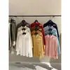 Camisa de Manga Larga Casual Básica Versátil KITTIN Cepillada para Mujer, Primavera y Otoño, Holgada, Color Sólido, con Bolsillo