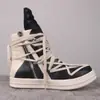 Zapatillas de Cuero Genuino Ro Triángulo Invertido Trbottomyy Suela Gruesa Estrella de Cinco Puntas Trbottomyy Zapatos Gd Mismo Estilo Caña Alta Hombres y Mujeres Clásico Edad