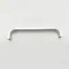 Manija de puerta de gabinete de muebles de aleación de aluminio sólida simple moderna manija de puerta de gabinete de muebles accesorios de ferretería para muebles de aluminio espacial de mango sólido