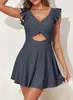 Bikini de una pieza 25 para playa de dos piezas, estilo nuevo, traje de baño para aguas termales con falda de volantes, Amazon Transfronterizo Europeo y Americano