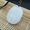 Colgante de personaje Fu de jade blanco de Afganistán para cumpleaños de hombres y mujeres, accesorios de ropa de marca Star, para colgar en la cintura, se venderá como regalo de jade.
