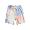 Pantalones cortos deportivos de verano con efecto tie-dye de marca popular para hombre, estilo hip-hop, holgados e informales.