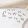 Joias para Unhas Artísticas Transfronteiriças Laço Metal Liga de Zinco Unha para Usar Joias de Unha Fabricante Atacado Unha Artística Borboleta