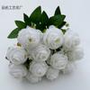 12 imperial concubina rosa ondulação rosa casamento de mão flor de mesa arranjo de flores artificiais decoração de casa comércio exterior flor falsa