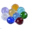 Accesorios de iluminación Bola colgante perforada de 20 mm, frita de vidrio, color primario, bola facetada triangular, bola de iluminación de cristal puntiaguda