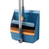 Set de Escoba Magnética para Uso Doméstico, Set Combinado Plegable de Escoba y Recogedor, Escoba de Cerdas Suaves, Escoba Giratoria que No Retiene Cabello