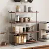 Estante de Almacenamiento Estilo Medieval, Estante para Café de Cocina, Estante de Almacenamiento para Escritorio de Oficina, Estante Divisor, Estantería Pequeña, Portavasos