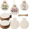 Artesanato de Madeira Prontas Peças de Madeira em Branco Decoração de Homem de Gengibre de Páscoa Enfeites de Natal Etiquetas de Presente DIY