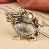 Enfeite de Cabaça Tartaruga Dragão, artesanato popular decorativo, decoração de casa, acessórios de latão estilo ins atacado