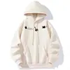 Sudadera con capucha estilo americano para hombre y mujer, nueva marca de moda otoño e invierno 2026, estampado de gato, sudadera pullover casual holgada