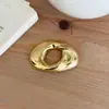 Broche Geométrico Brillante Transfronterizo Europeo y Americano Pendientes Elegantes de Nicho con Diseño Exagerado Lujo Accesible Corsage de Alta Gama para Mujer