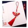 Pingente de Carro Estilo Chinês 2026, Sachê Borboleta Bordado para o Festival do Barco-Dragão, Bolsa de Fragrância Portátil, Presente Artesanal