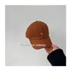 Novedad para Primavera 2026~Gorra de Béisbol Bordada con Letras Estilo Coreano para Niños, Gorra con Visera Casual para Protección Solar para Niños y Niñas
