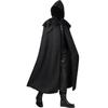 Capa com capuz para Halloween, fantasia longa de monge medieval, traje para performance em palco