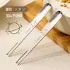Garfo de Fruta em Aço Inoxidável 304 Garfo e Colher de Uso Duplo Garfo e Colher de Sobremesa Bolo Garfo e Colher Cartoon Garfo de Bolinho da Lua Garfo de Dois Dentes Pode Ser Impresso com Logotipo