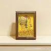 Decoraciones Doradas para Recibidor y Sala de Estar que Atraen la Fortuna, Soporte de Exhibición para Marco de Fotos de Escritorio, Caja de Regalo para Inauguración de Negocio, Artículo de Regalo