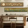 El corazón tiene montañas y mares, tranquilo y sin contender, caligrafía y pintura de paisajes, pintura colgante de sala de té estilo antiguo de la familia Song, pintura decorativa de sala de estudio de invitados, sala de estar, oficina