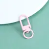 Llavero de Aleación Coloreada con Pintura Horneada Hebilla de Puerta Hecho a Mano DIY Accesorios de Cuentas Perler Bolsa de Material Colgante de Hebilla Giratoria Mayoreo
