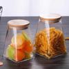 Frasco Sellado de Vidrio Cuadrado para Almacenamiento de Alimentos, Frasco para Leche en Polvo, Frasco para Almacenamiento de Granos, Frasco para Té, Frasco para Almacenamiento de Dulces
