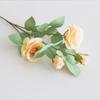 Simulação de mão de alta qualidade rosa casa casamento sala de estar engenharia decoração floral flor falsa flor de plástico atacado transfronteiriço