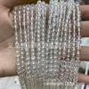 Cast Ming comercio cristal blanco natural cuentas sueltas productos semiacabados venta al por mayor cuentas redondas de cristal DIY hecho a mano accesorios de joyería con cuentas