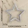 Parche bordado con logotipo, parche bordado fino con forma de estrella de cinco puntas, parche de amor, accesorios de ropa, accesorios de bricolaje, pegatinas de tela de gran venta en Corea del Sur.