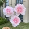 3 Cabezas de Peonías de Luz de Luna, Flores Artificiales, Flores Falsas para Boda y Decoración del Hogar, Al Por Mayor
