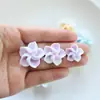 Flores de Resina Brillantes, Frangipani de Color Degradado, Amuletos para Manualidades DIY, Pasadores para el Cabello, Zuecos, Parches Decorativos para Tazas de Agua