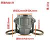 Unión rápida de aleación de aluminio tipo D extremo hembra de rosca interna 1 pulgada 2 pulgadas 3 pulgadas 4 pulgadas accesorios para camión de bomberos cisterna aspersor