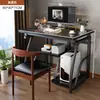 Escritorio de computadora, escritorio de gaming pequeño, mesa de escritorio para uso doméstico, mesa de comedor para dormitorio, adecuado para colocar una computadora, escritorio de estudio para estudiantes y escritorio de oficina