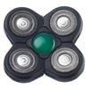 Afeitadora para Cabeza Calva Jade para Hombres Accesorios de Afeitadora Lavables Afeitadora Rotatoria de Cinco Cuchillas