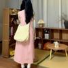 Elegante Vestido Rosa Francés de Tirantes sin Mangas para Mujer Ropa 2025 Nuevo Verano Vestido Largo de Alta Gama