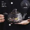 Mineral Crudo Arena Morada Cambio de Calor Fengming Olla Gran Capacidad Agujero de Bola Filtro Olla Antigua Olla Única Oficina en Casa Cafetera de Té