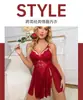 Comercio Exterior Transfronterizo Lencería Sexy para Mujer, Malla de Encaje Sexy Transparente Talla Grande Conjunto de Camisón con Liguero