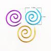 Marcadores de Tricô Premium Espiral Torcido Marcadores de Xale DIY Agulhas de Tricô Jacquard de Renda Coloridas de Alumínio