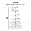 Soporte Popular de Acrílico para Pasteles Transfronterizo, Mesa de Postres Redonda de Torre Multi-Nivel, Soporte Transparente para Exhibición de Postres