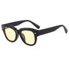 Nuevas gafas de sol clásicas de tendencia retro de montura pequeña, gafas de sol versátiles sencillas y casuales de moda ins europeas y americanas con uñas de arroz