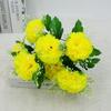 Flores Artificiales Clavel de 7 Ramas Flores Secas Ramo Falso Flores de Plástico Flores de Seda Decoración del Hogar Venta al por Mayor en Stock Arreglos Florales