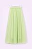 Saia de Chiffon Europeia e Americana, Outono, Boêmia, Saia Longa, Cintura Alta, Cor Sólida, Tamanho Plus, Saia A-Line, Saia de Praia Longa até o Chão