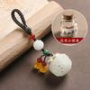 Colgante de Bola de Sachet Hueco Accesorios Hanfu Loto Luminoso Decoración de Bolsa Colgante Llavero para Teléfono Móvil Antiguo de Mano