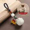Bolsita Luminosa Hueca Colgante Llavero de Coche Colgante Pequeño para Bolso de Hombre y Mujer Colgante de Caja de Pastillas de Incienso para Aromaterapia