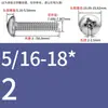 Tornillos de Cabeza Pan Cruzada de Acero Inoxidable Estándar Británico y Americano con Agujero Pasante Hueco y Agujeros para Tornillo Roscados Unc/Unf