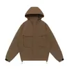 Nueva chaqueta tres-prueba para hombre, ropa de trabajo de otoño, sudadera con capucha deportiva de moda, chaqueta de exterior para hombre, cortavientos para hombre